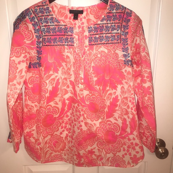J. Crew Tops - Like New!! J Crew Colorful Tunic Top Size 4